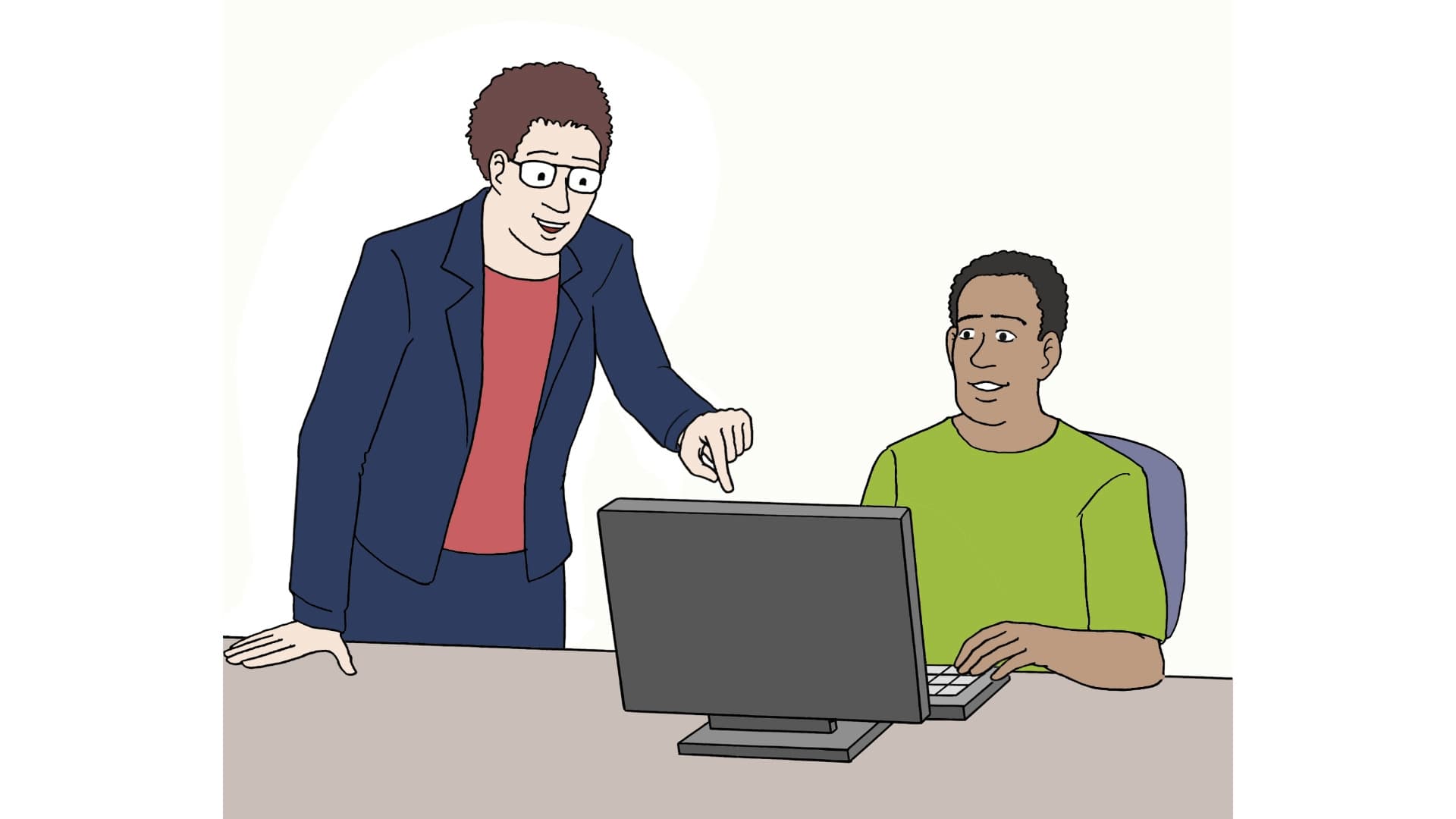Mehrere Menschen arbeiten zusammen